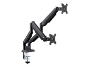 InLine mounting kit - for 2 LCD displays - black