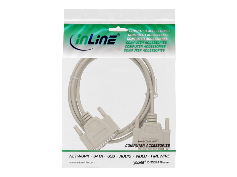 InLine - serial cable - DB-25 to DB-25 - 2 m