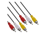 InLine video / audio cable - composite video / audio - 2 m