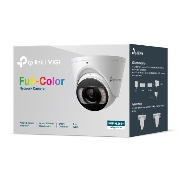 TP-Link VIGI 5MP Vollfarb-Turret-Netzwerkkamera InSight S455 (2.8mm)
