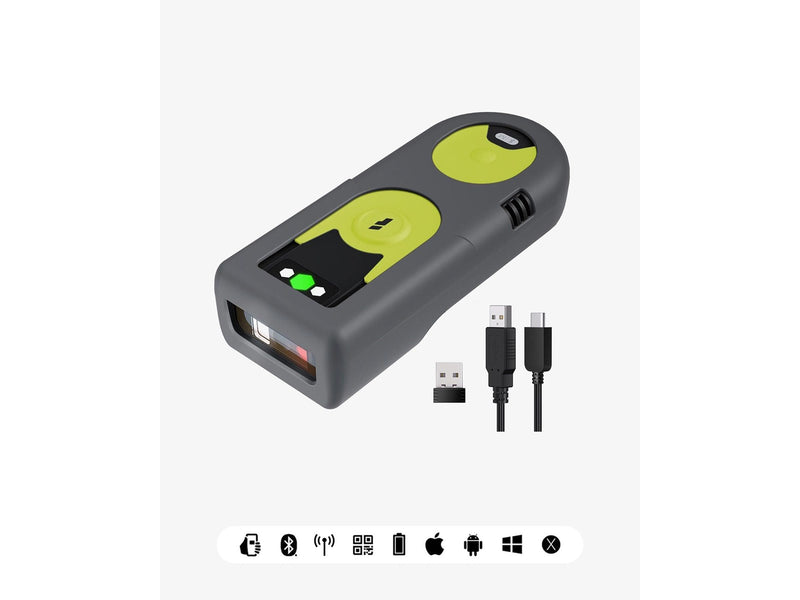 Inateck BCST-42 - 2D Portable Barcode Scanner | Bluetooth/2.4G/USB