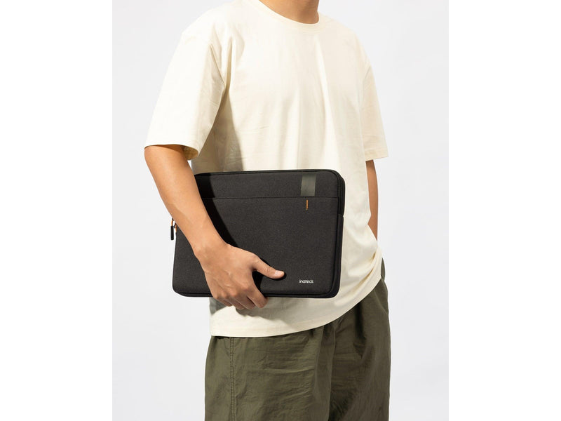 Inateck EdgeKeeper LB01011 - 13" MacBook Sleeve | 360° Protection | Accessory Pouch | Black
