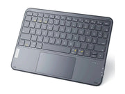 Inateck KB01105 - keyboard - ultra-lightweight - with touchpad LED indicator - QWERTZ - German - grey Input Device - Tastatur - Deutsch - Grau