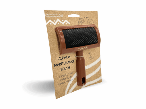 Inkari Alpacas Maintenance Brush - Brown & Beige