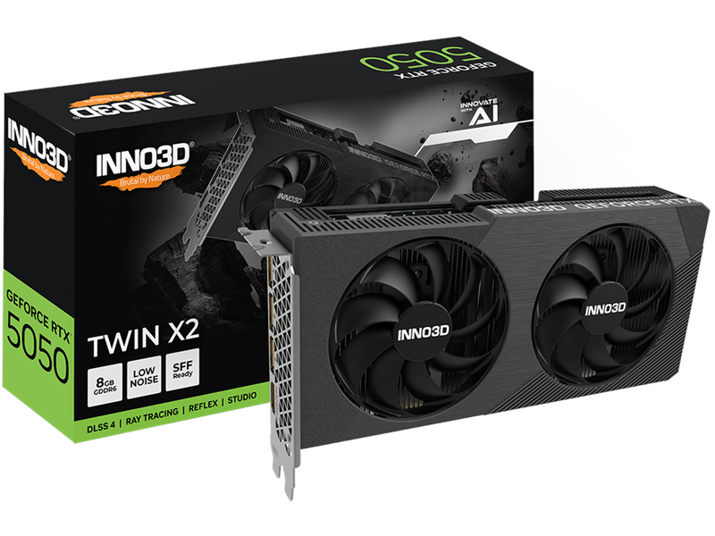 Inno3D GeForce RTX 5050 Twin X2 - 8GB GDDR6 RAM - Grafikkarte