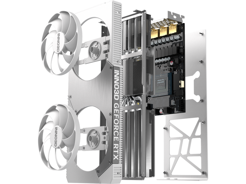 Inno3D GeForce RTX 5070 Twin X2 OC White - 12GB GDDR7 RAM - Grafikkarte