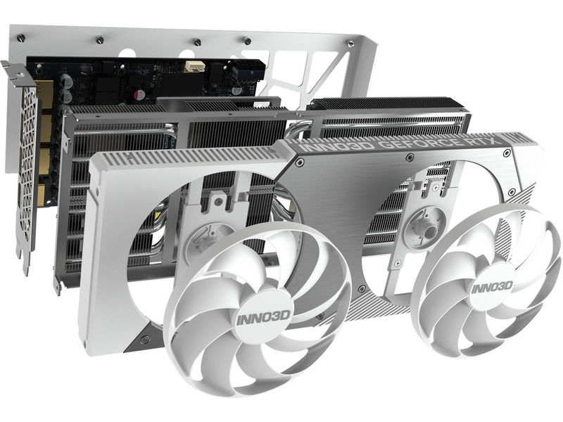 Inno3D GeForce RTX 5070 Twin X2 OC White - 12GB GDDR7 RAM - Grafikkarte