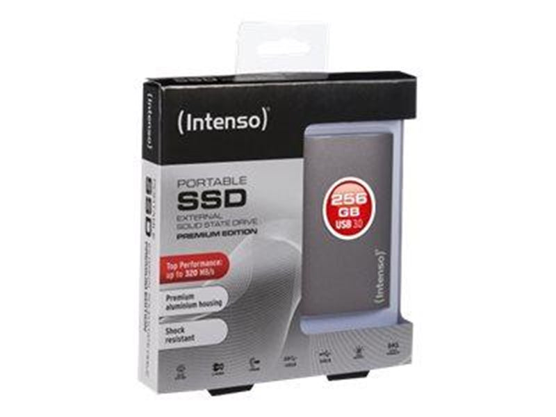 Intenso External SSD Premium - 256GB - Extern SSD - USB 3.2 Gen 1x1
