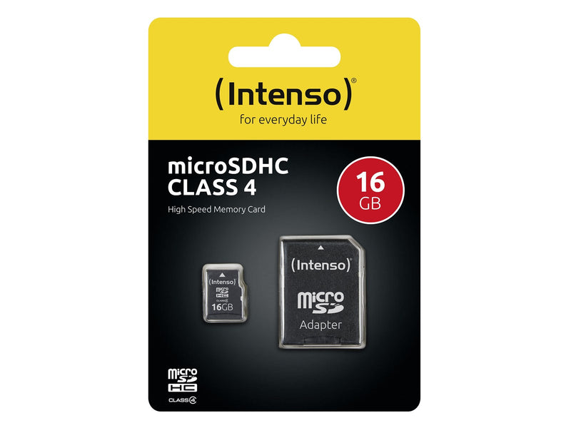 Intenso Mikro SD Card w/ Adapter - 4GB