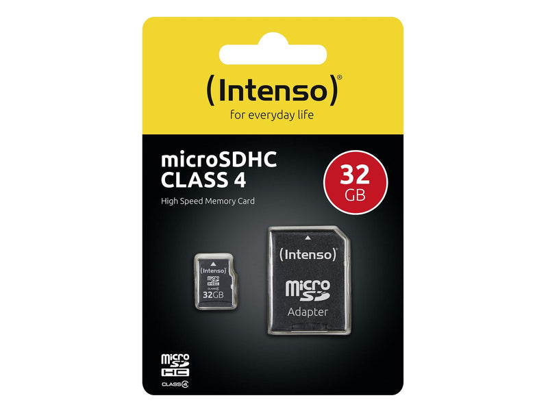 Intenso Mikro SD Card w/ Adapter - 4GB