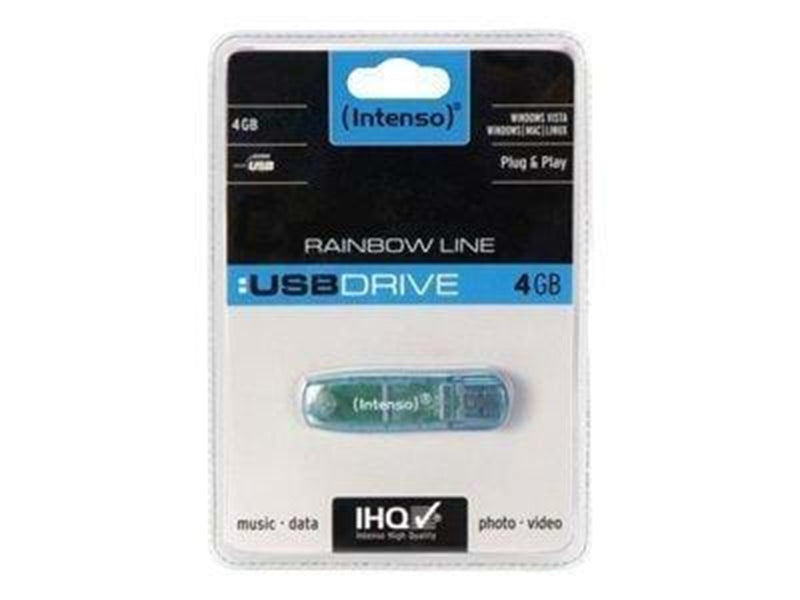 Intenso Rainbow Line USB Drive - Blau - 4GB - USB-Stick