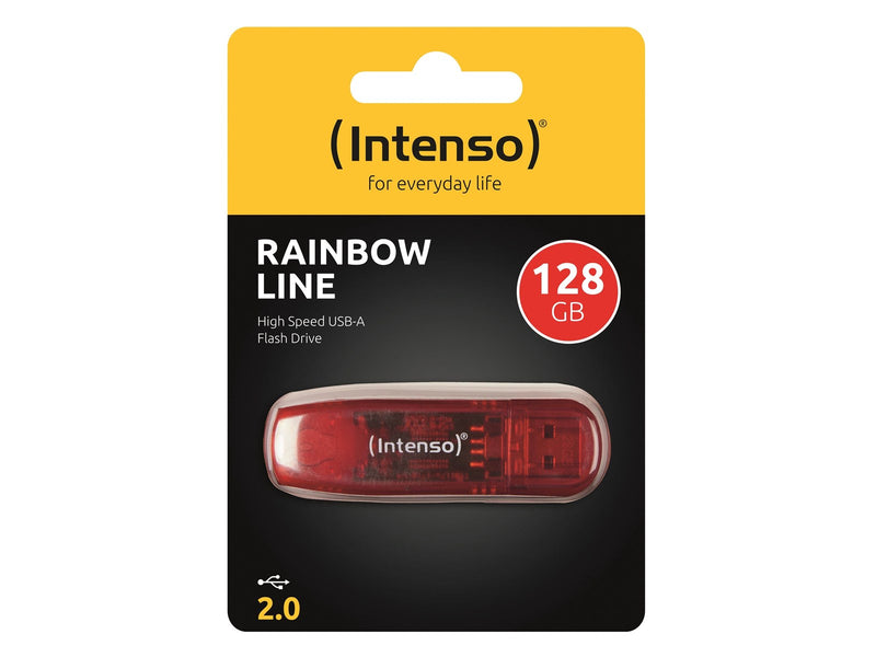 Intenso Rainbow Line USB Drive - Rot - 128GB - USB-Stick