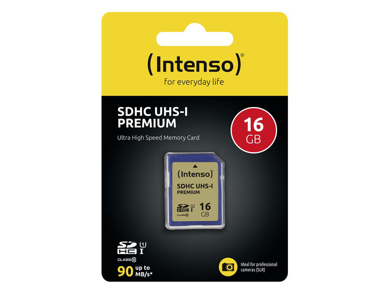 Intenso SD UHS-I Premium - 45MB/s - 16GB