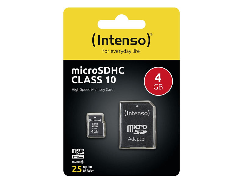 Intenso microSD Class 10 - 20MB/s - 4GB