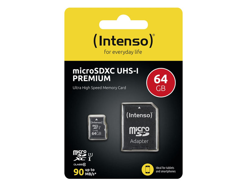 Intenso microSD UHS-I Premium - 45MB/s - 64GB