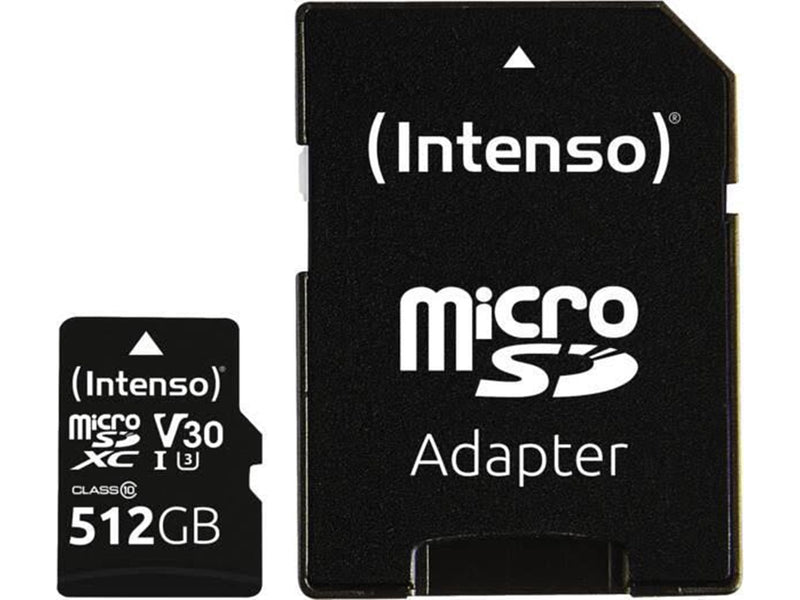 Intenso microSD UHS-I Professionel - 100MB/s - 512GB