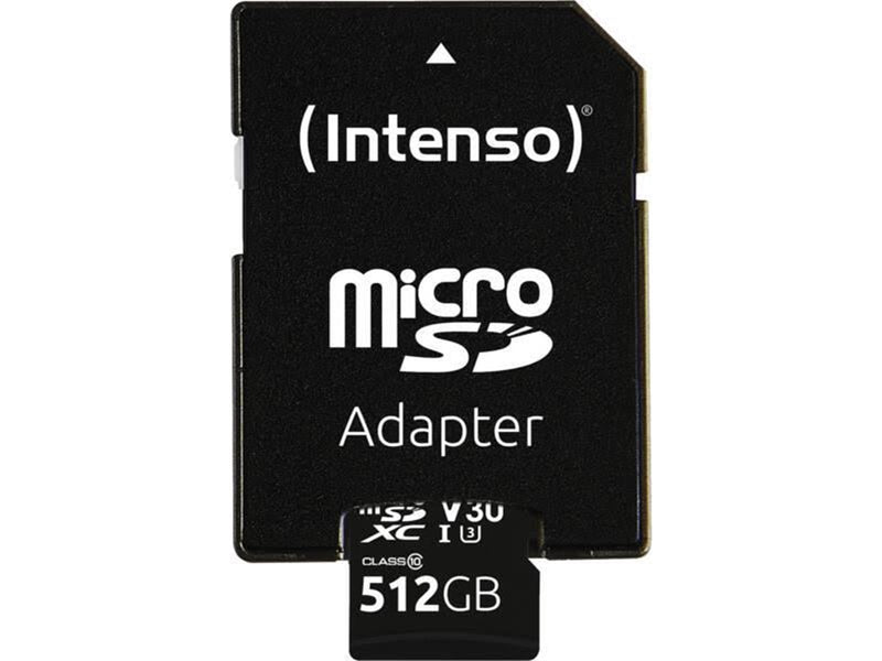 Intenso microSD UHS-I Professionel - 100MB/s - 512GB