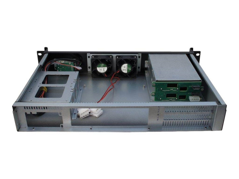 Inter-Tech 1.5U-1528L - Gehäuse - Server (Rack) - Schwarz
