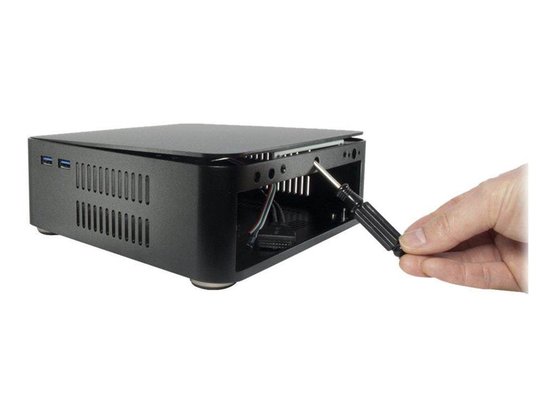 Inter-Tech A80S - Gehäuse - Ultra small form factor - Schwarz