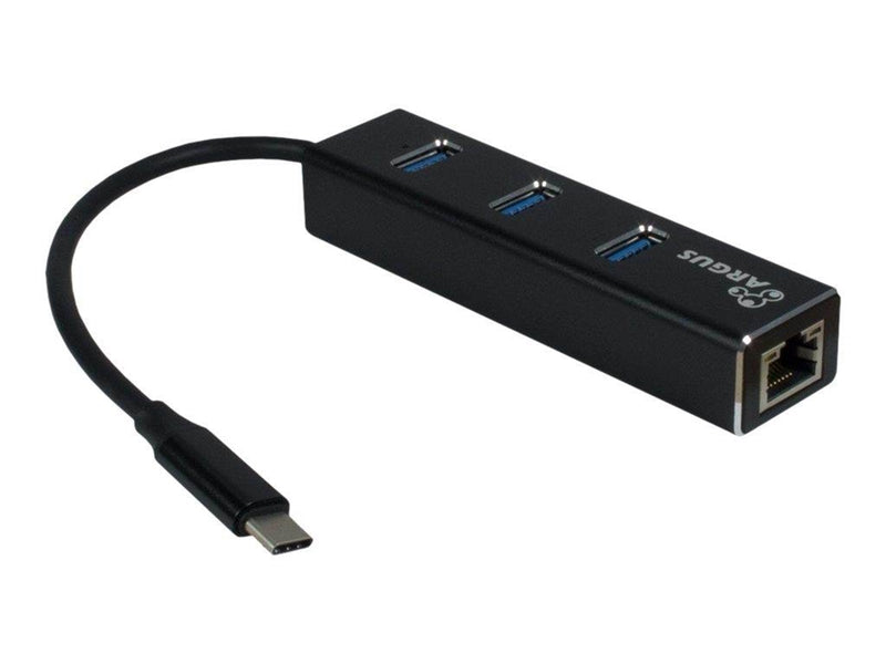 Inter-Tech Argus IT-410 USB-Hubs - 3 - Schwarz