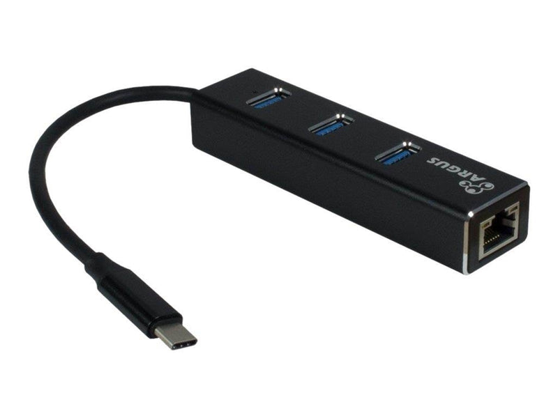 Inter-Tech Argus IT-410 USB-Hubs - 3 - Schwarz