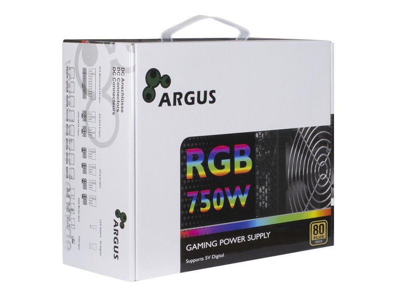 Inter-Tech Argus RGB-750W CM II Netzteile - 750 Watt - 140 mm - ATX - 80 Plus Gold zertifiziert