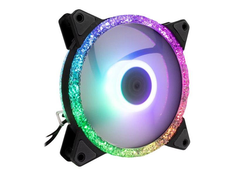 Inter-Tech Argus RGB-FAN SET RS-07 - Gehäuselüfter - 120mm - Schwarz