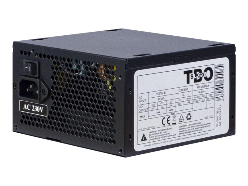 Inter-Tech Argus SL-500 TBO Netzteile - 500 Watt - 120 mm - ATX 2.03 - 80 Plus