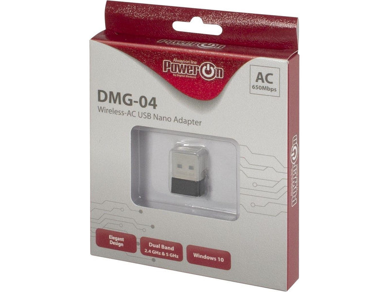 Inter-Tech DMG-04 Wi-Fi 5 USB Nano Adapter