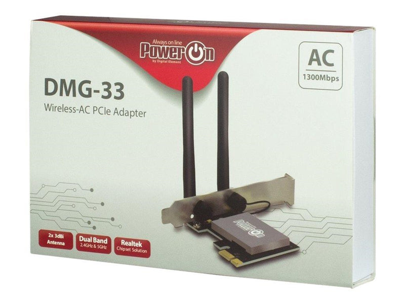 Inter-Tech DMG-33 Wi-Fi 5 PCIe Adapter