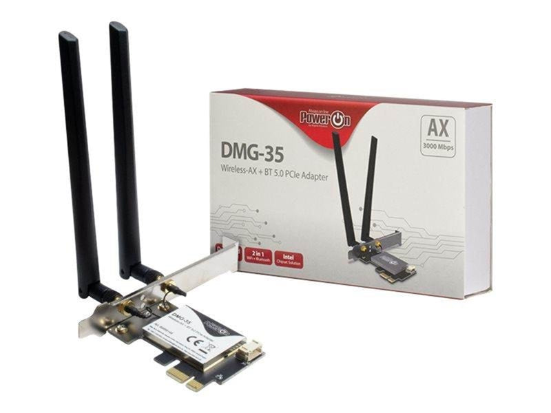 Inter-Tech DMG-35 WiFi 6 + BT 5.0 PCIe Adapter