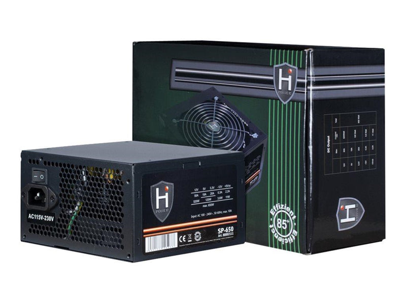 Inter-Tech HiPower SP-650 Netzteile - 650 Watt - 120 mm - ATX 2.4 - 80 Plus