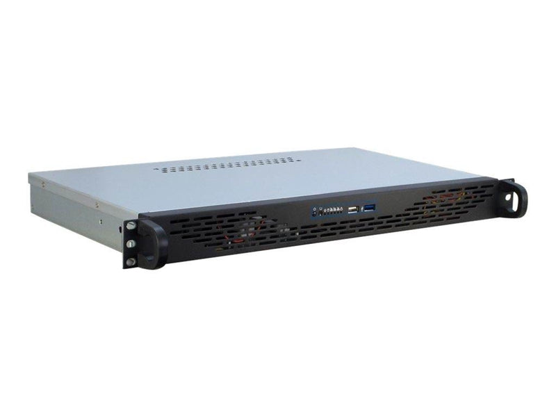 Inter-Tech IPC 1U-K-125L - Gehäuse - Server (Rack) - Grau