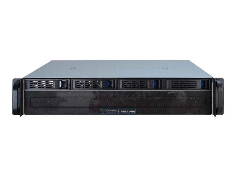 Inter-Tech IPC 2U-2404S - Gehäuse - Server (Rack) - Schwarz