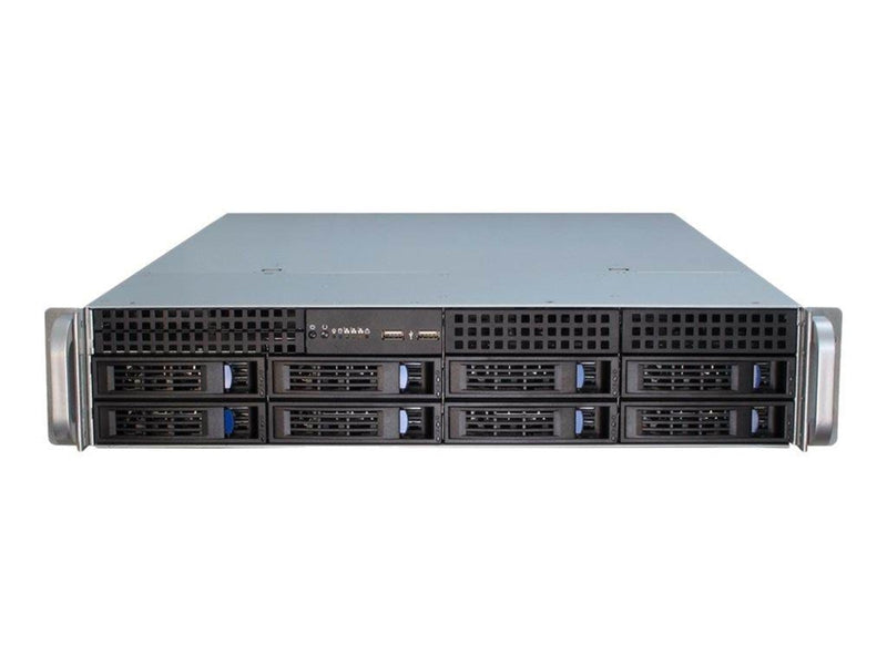 Inter-Tech IPC 2U-2408 - Gehäuse - Server (Rack) - Schwarz
