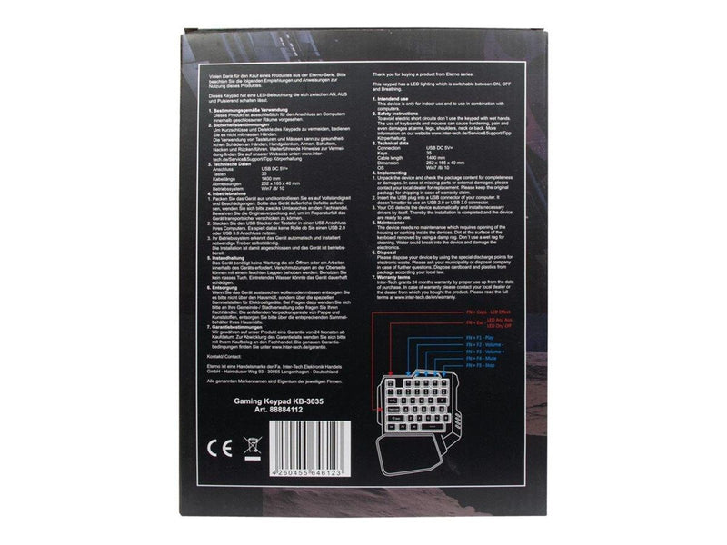 Inter-Tech KB-3035 - Tastatur - Schwarz