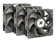 Inter-Tech Lüfter 120*120*38 IPC Fan Set 3xLüfter - Gehäuselüfter - 120mm - Schwarz