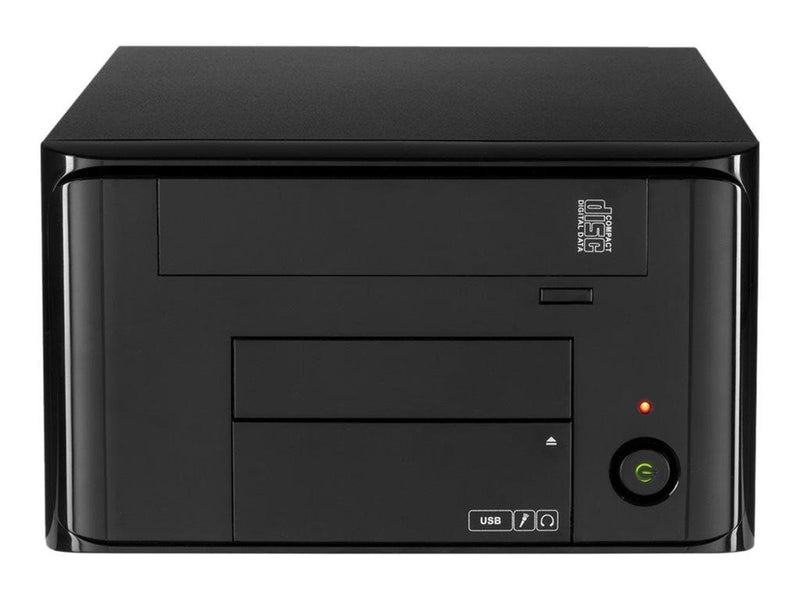 Inter-Tech MI-008 ITX - Gehäuse - Ultra small form factor - Schwarz