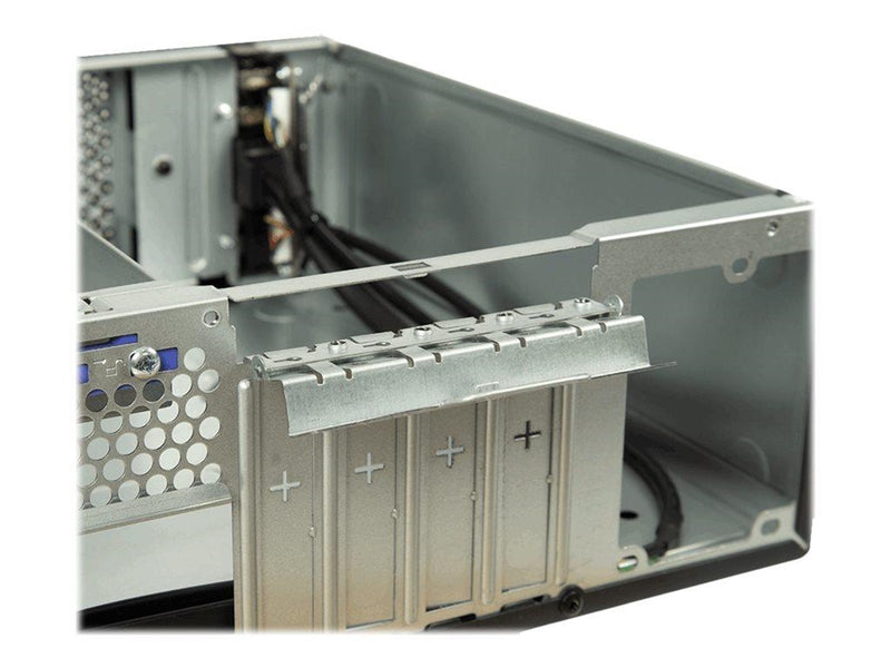 Inter-Tech S-331 - Gehäuse - Desktop slimline - Schwarz