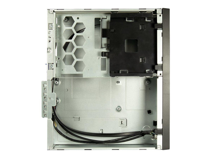 Inter-Tech S-331 - Gehäuse - Desktop slimline - Schwarz