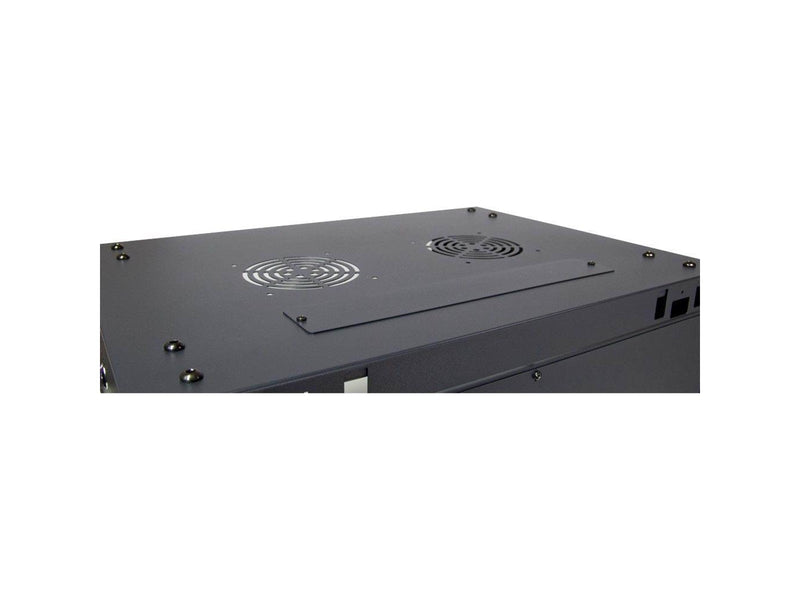 Inter-Tech SMA-6406 Wall Mounted Rack 6U 450mm Load up to 30Kg Glass Door Black RAL9005