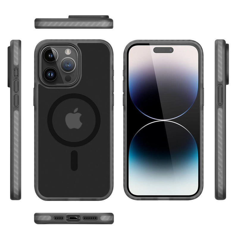 Nevox StyleShell Invisio für das iPhone 15 Pro Max mit MagSafe - Schwarz