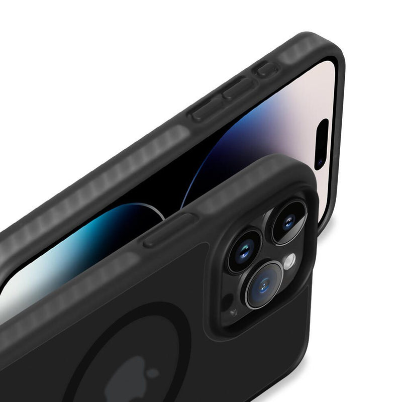Nevox StyleShell Invisio für das iPhone 15 Pro mit MagSafe - Schwarz
