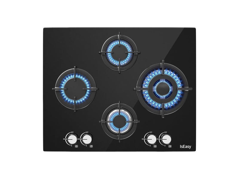 IsEasy MGBG‑604B Glass Gas Cooktop