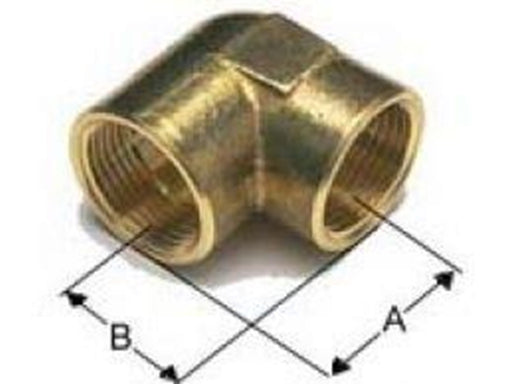 Isiflo Elbow brass 90° crome for f 3/4