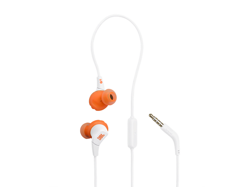 JBL Endurance Run 3 Wired In-Ear Headphones White