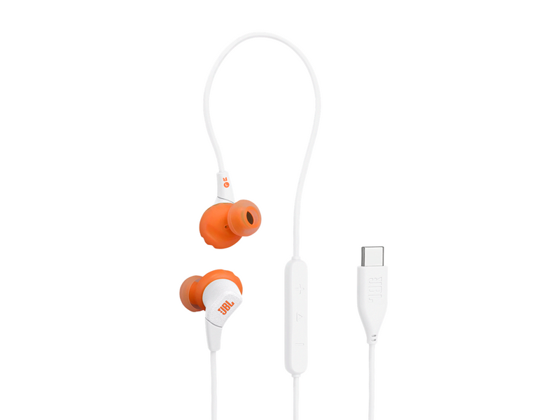 JBL Endurance Run 3 Wired USB-C In-Ear Headphones White