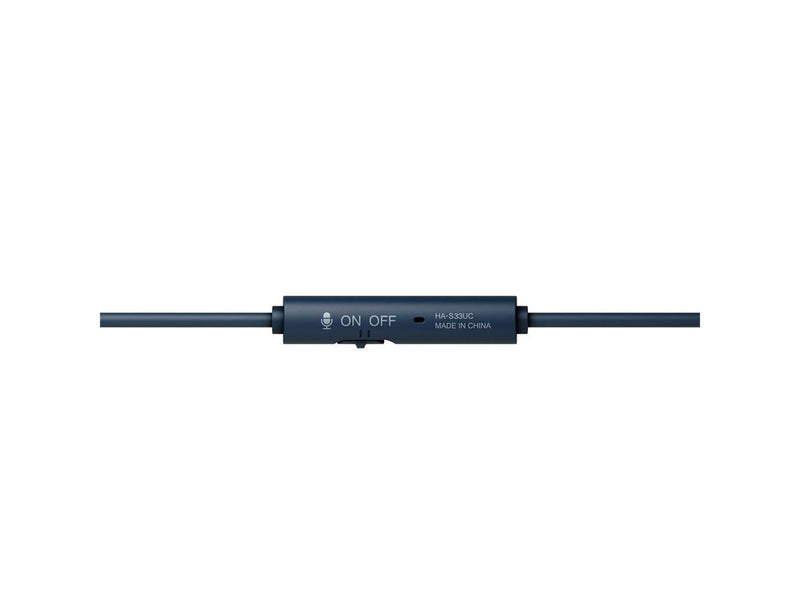 JVC HA-S33UC USB-C Wired Headphone - blue