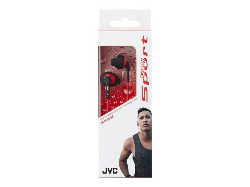 JVC In Ear Gumy Sport Headphones - Black/Red