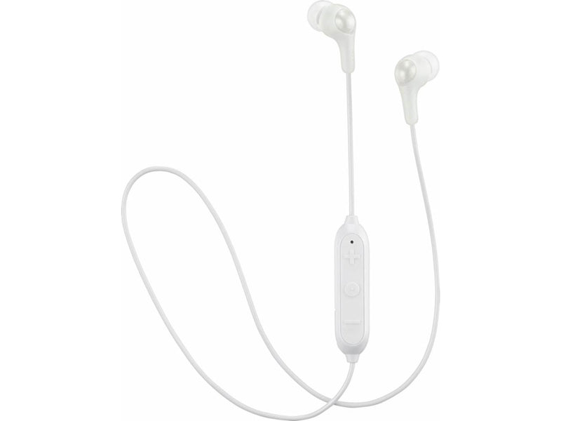 JVC Wireless In Ear Headphones with Remote and Mic - White